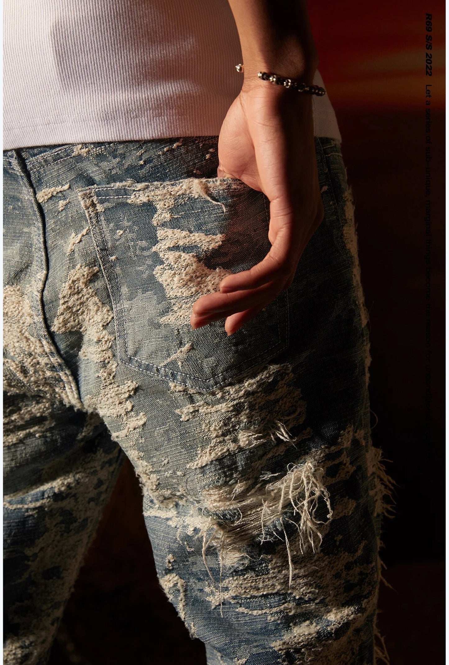 R69xBlackAir “Distinguished Distressed” Jeans